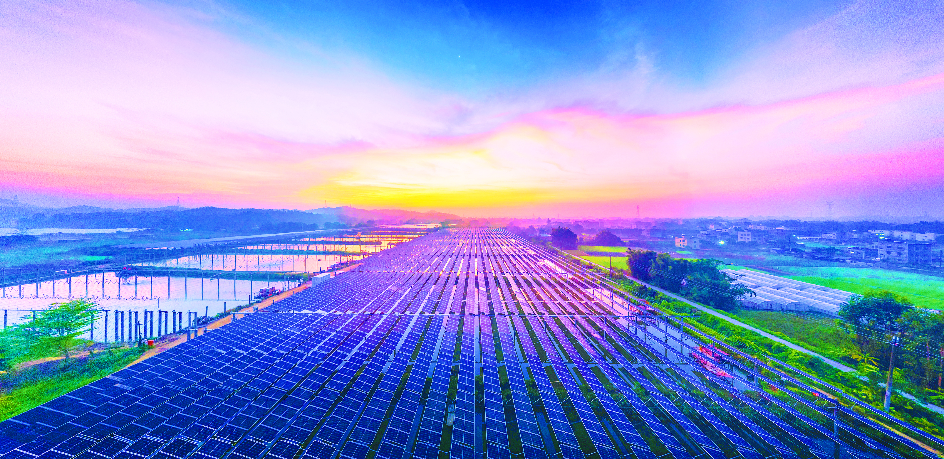 <p>    惠城汝湖上围村光伏发电项目。惠州东江图片社供图</p>