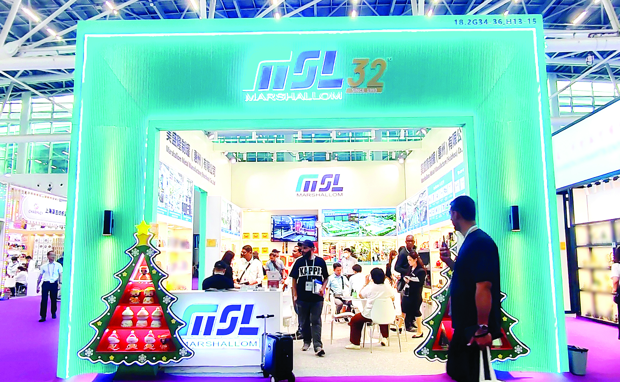     第138届中国进出口商品交易会“惠阳智造”展团。    惠州日报记者许文昌 通讯员王伟 摄