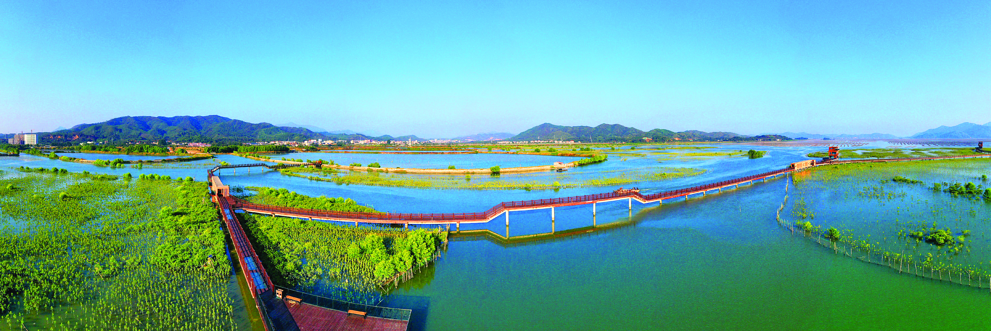     惠东县好招楼湿地公园。惠州东江图片社供图