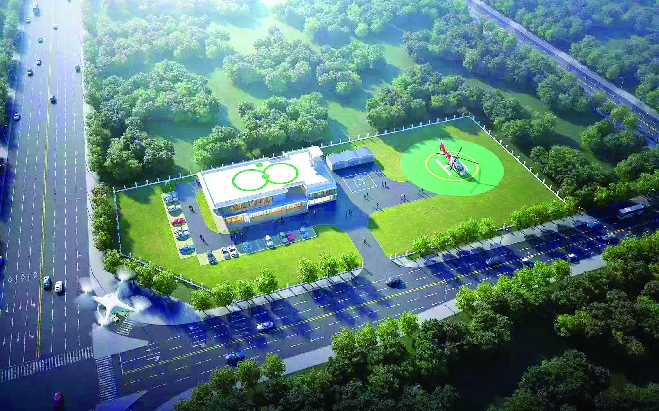     惠州港低空产业应用中心效果图。 惠州日报记者曾静妍 翻拍