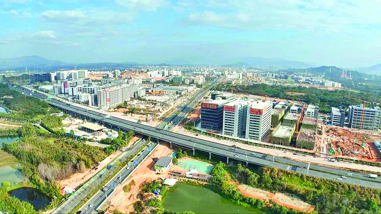     惠东县民营企业蓬勃发展，图为惠州惠东产业园区一角。