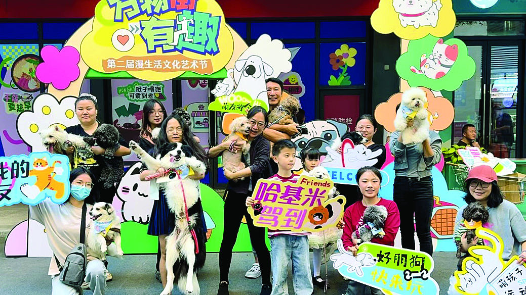     在翡翠山假日公园举办的宠物运动会。