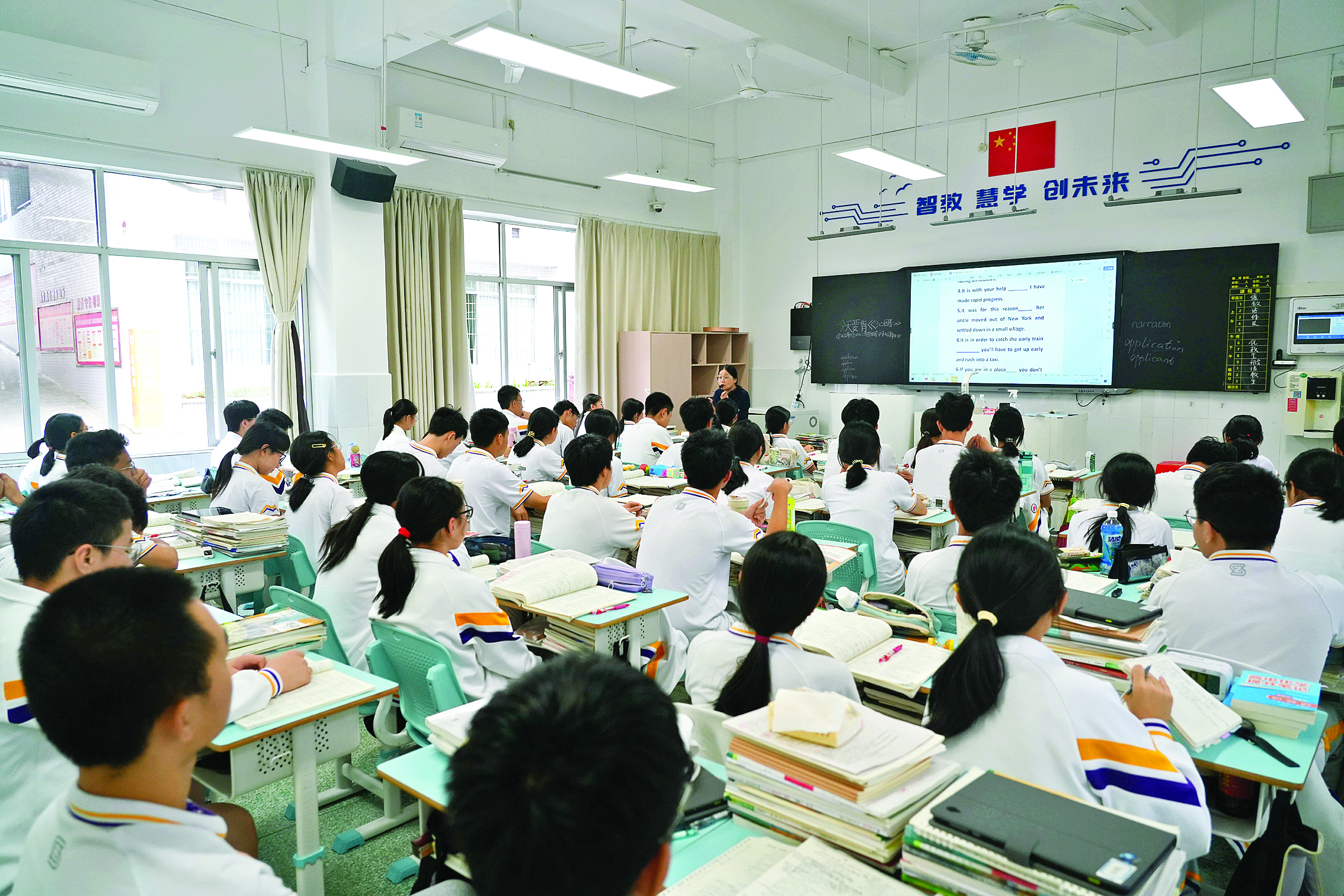     惠州市实验中学教学设施配置齐全。本组图片 惠州日报记者朱金赞 摄
