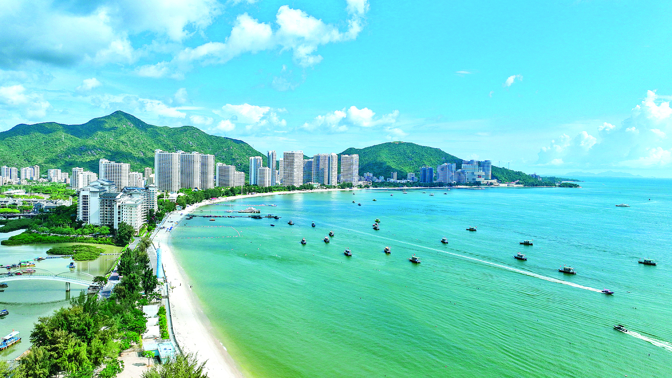     惠州自然禀赋得天独厚。这是有“东方夏威夷”之称的巽寮湾。 惠州日报记者罗剑业 摄