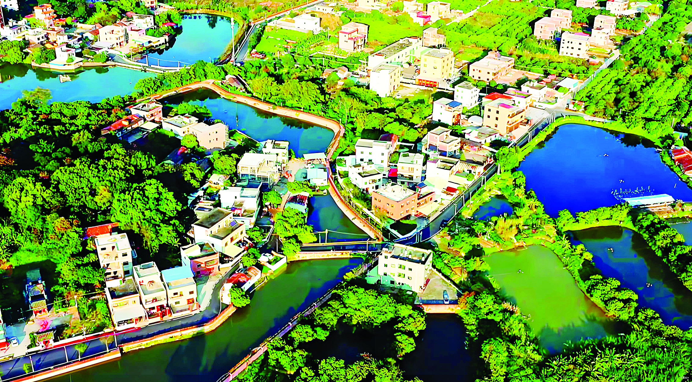     美丽的结窝村。