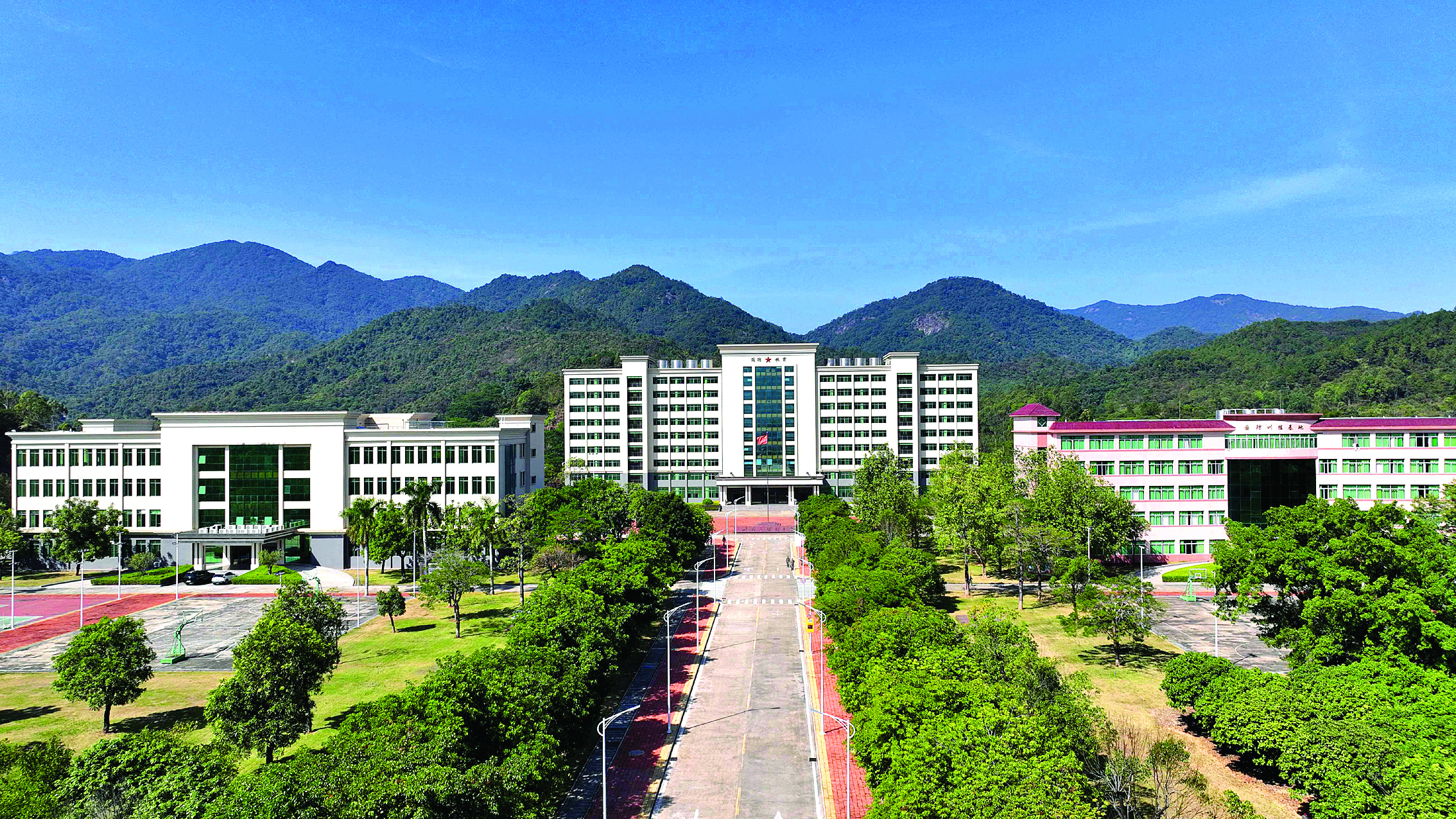     航拍惠州市国防教育训练基地。