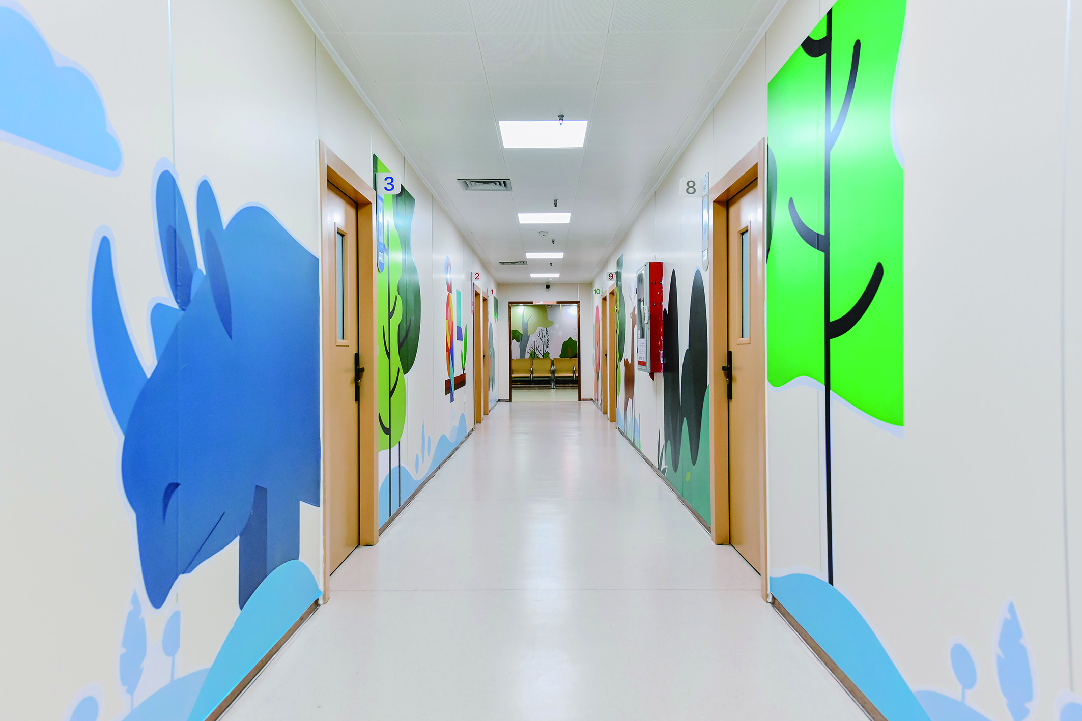     市第一人民医院儿科就诊环境。