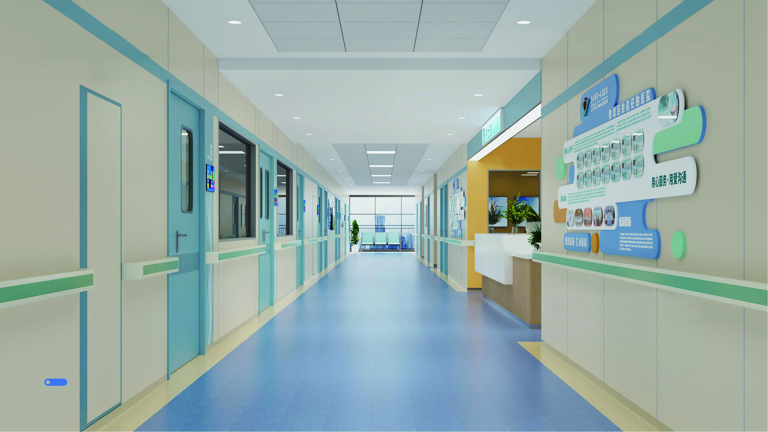     惠州市第一人民医院智慧病房设计效果图。   本组图片 市一院供图