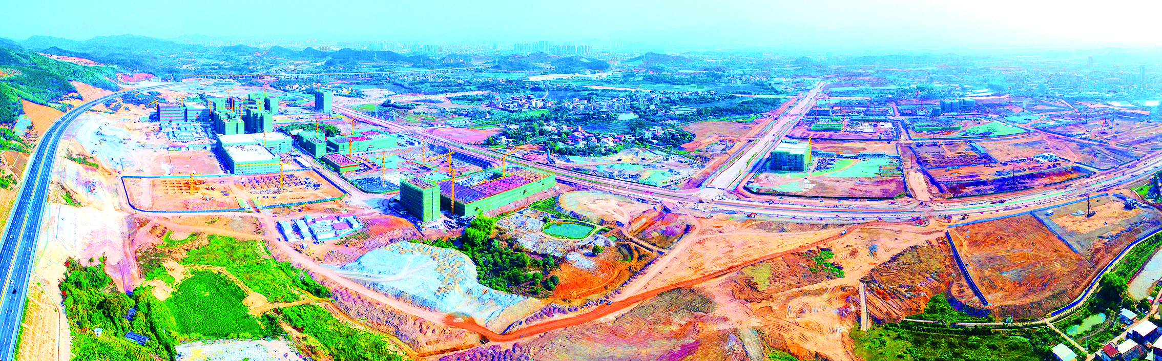     中韩（惠州）产业园建设初期。