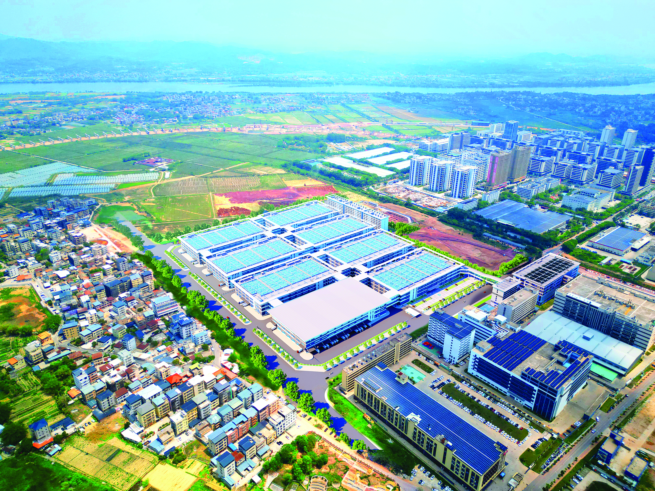     沃尔核材粤港澳大湾区制造中心项目规划图。惠州日报记者谢菁菁 翻拍