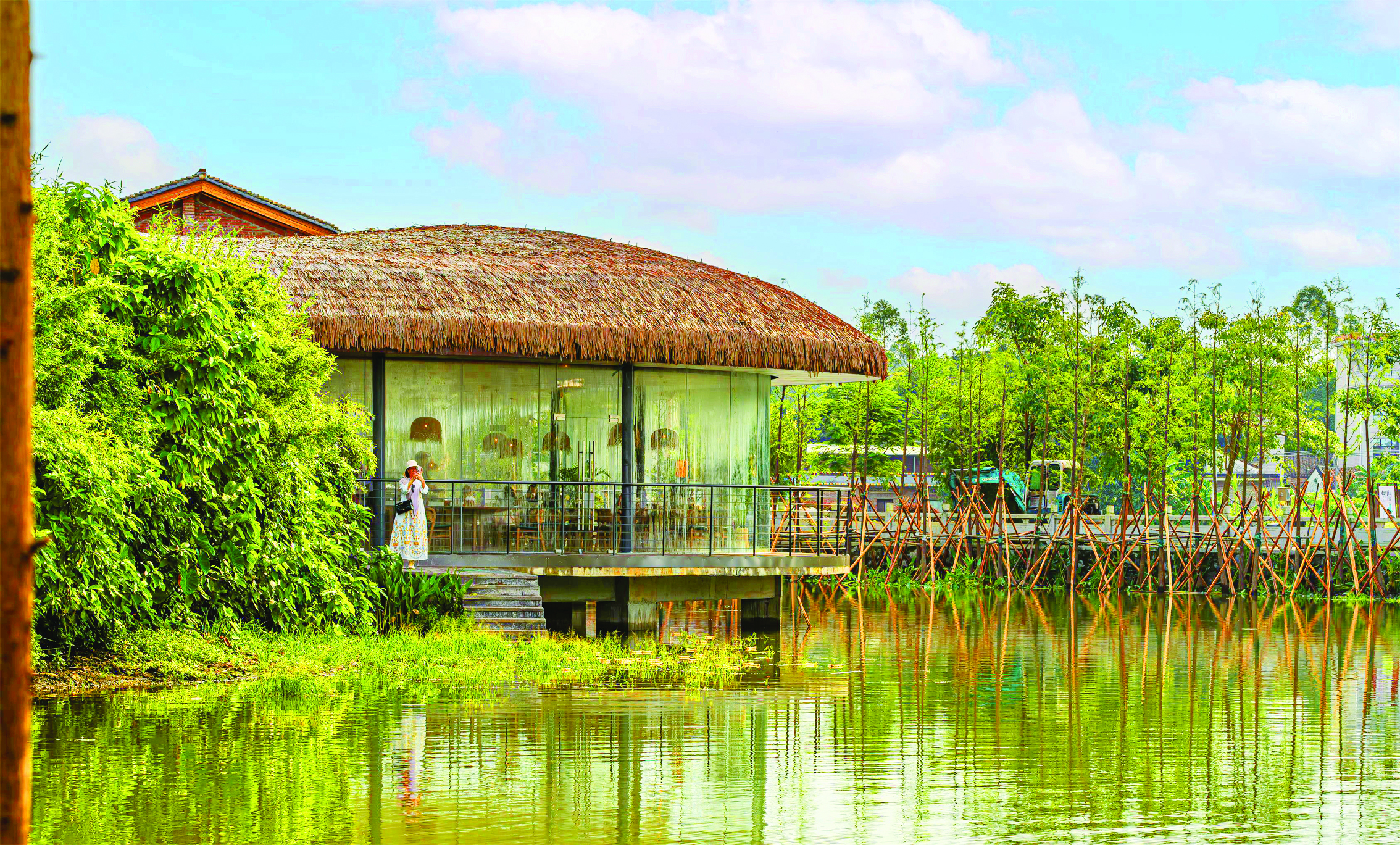     博罗县长宁镇山下村山夏茶楼改造后。