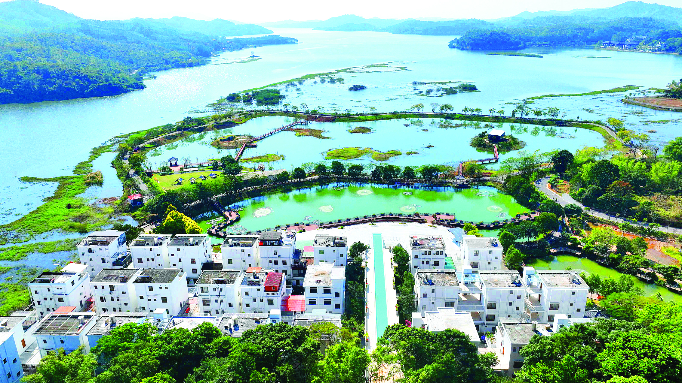     横河户外运动小镇所在的郭前村风景优美。本组图片 惠州日报记者杨建业 摄