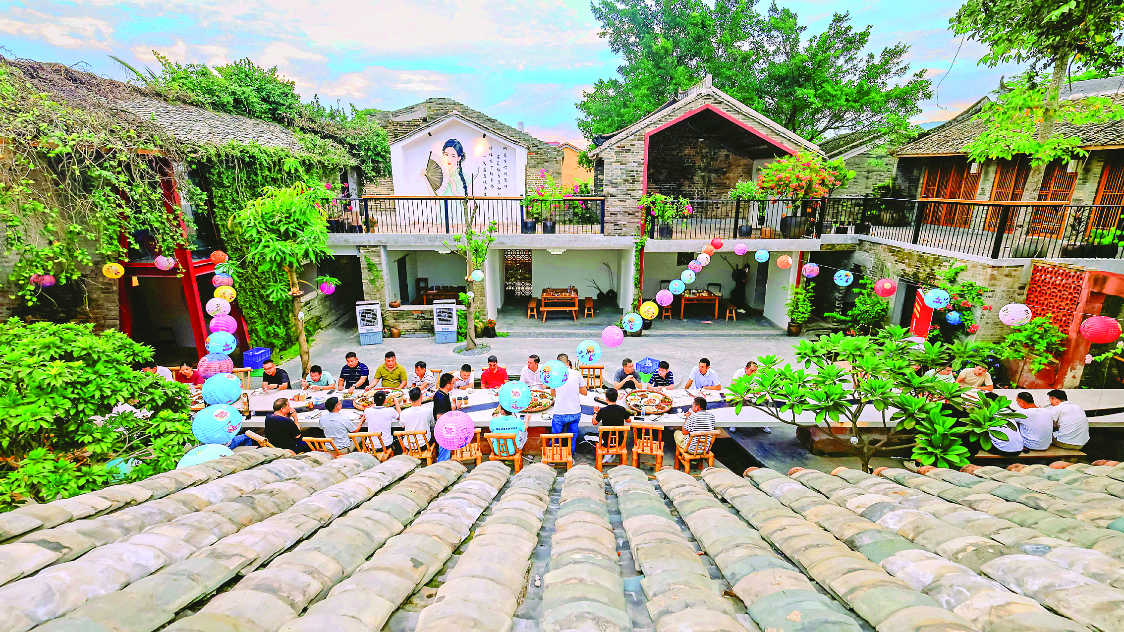     龙门县龙华镇长滩村整村改造后。