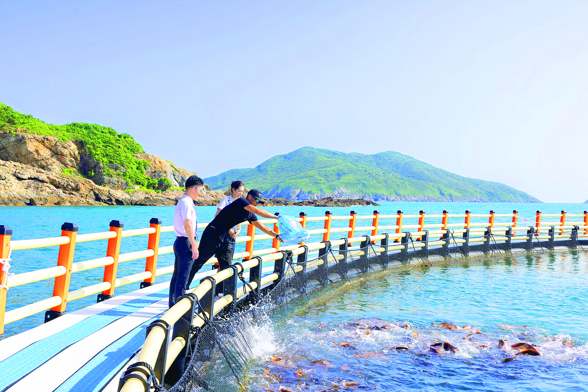 <p>    在惠州农行的金融支持下，一方海人工繁殖技术取得重大突破，一条鱼的产业链日渐成熟。这是惠东县小星山海域一方海国家级海洋牧场示范区。（资料图片）    图片由惠州农行提供</p>