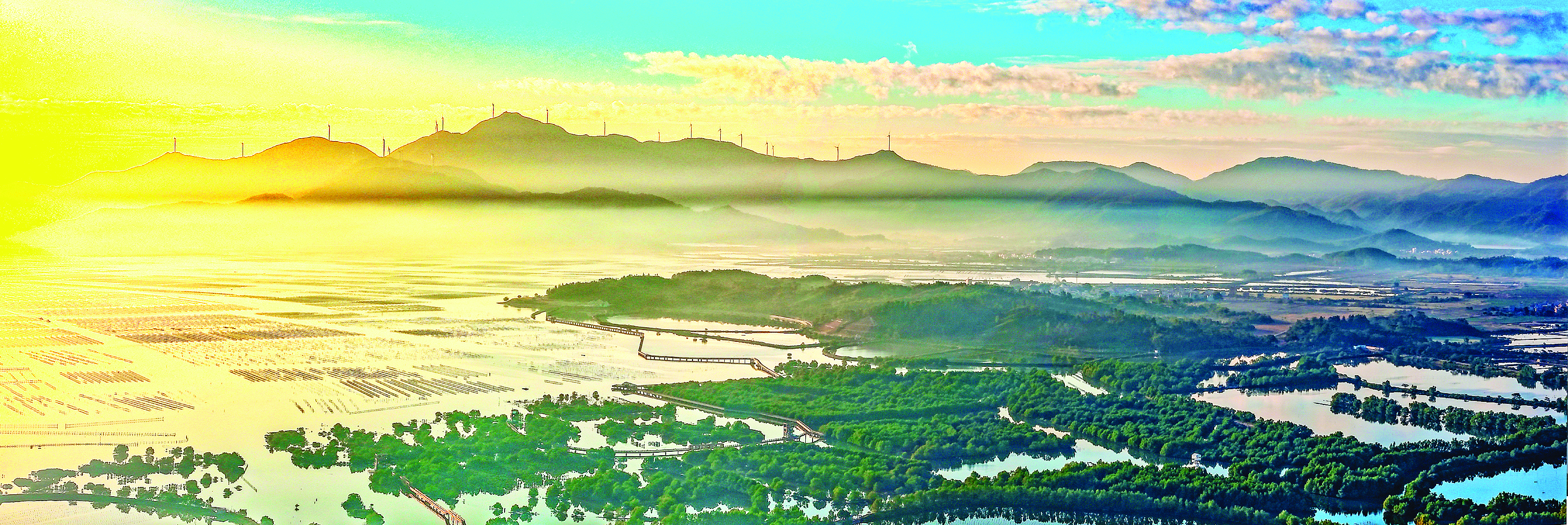     好招楼湿地公园风光旖旎。 惠州日报记者王建桥 汤渝杭 摄