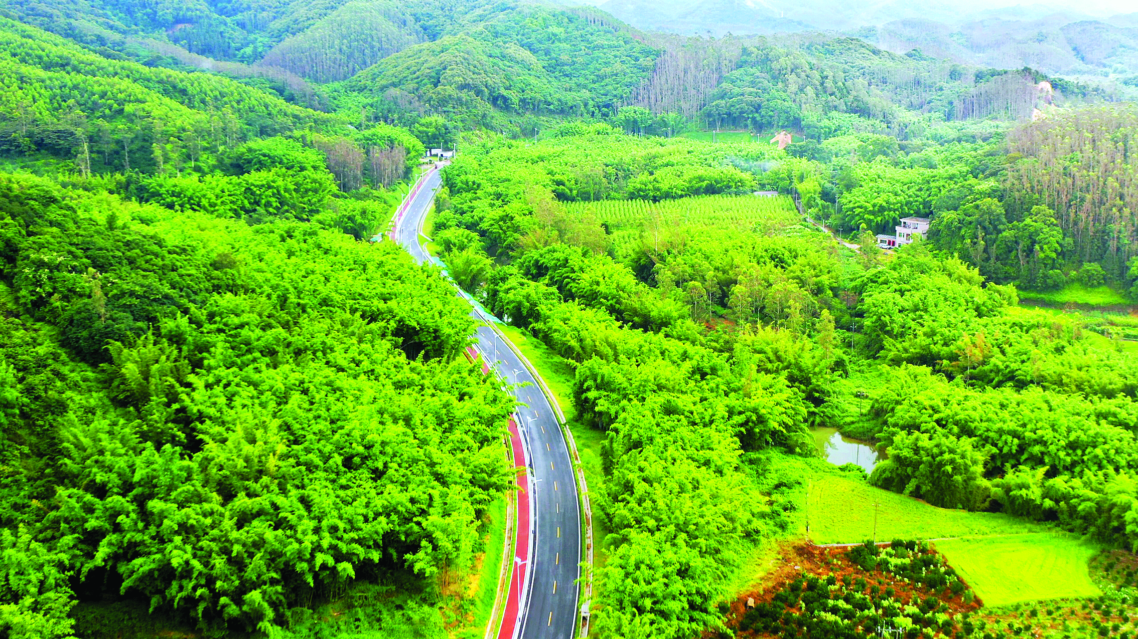 <p>    218最美旅游公路串联起南昆山、罗浮山两座名山。    通讯员庄楚瑜 摄</p>