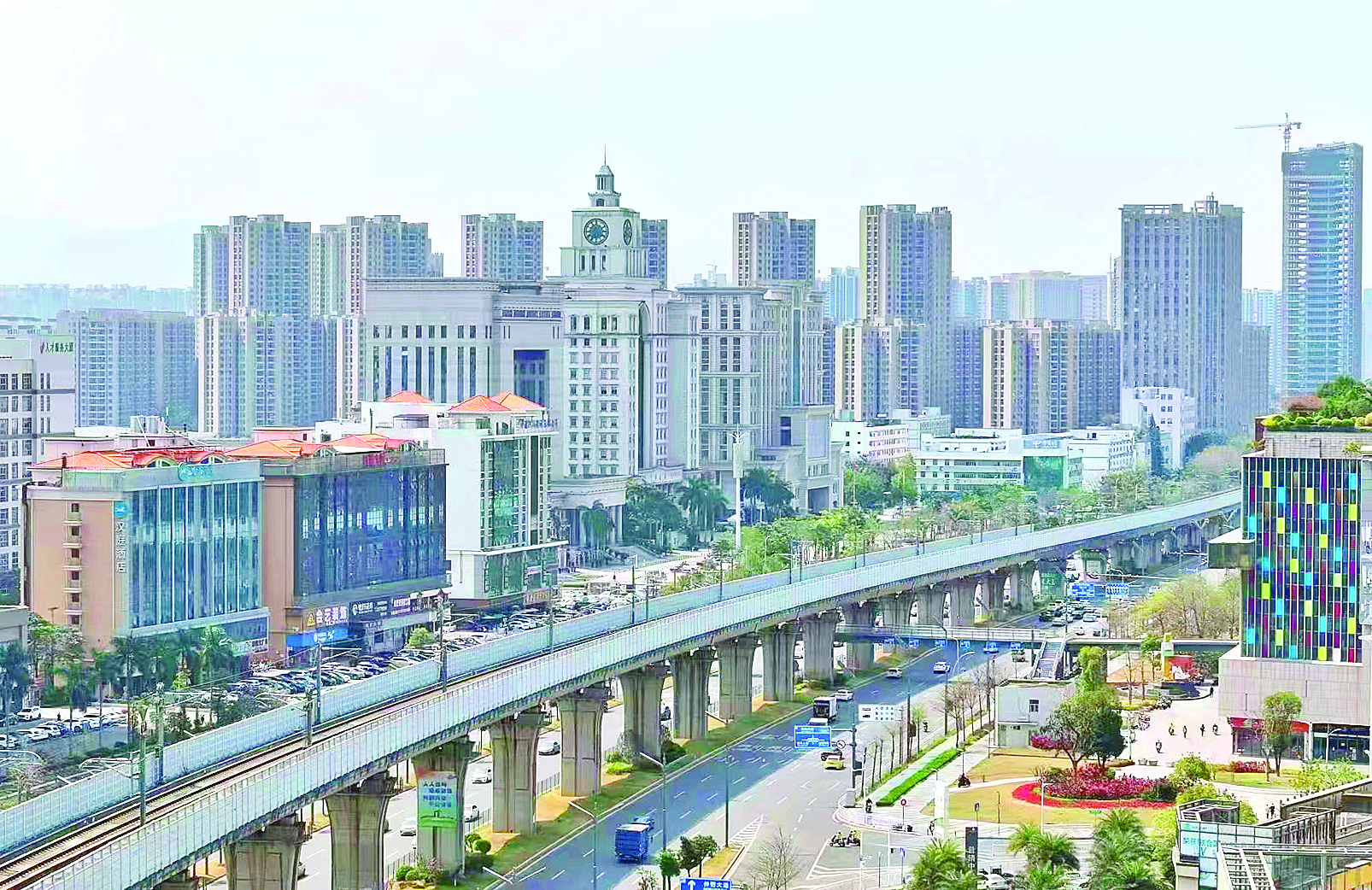     惠环街道城市面貌焕然一新。