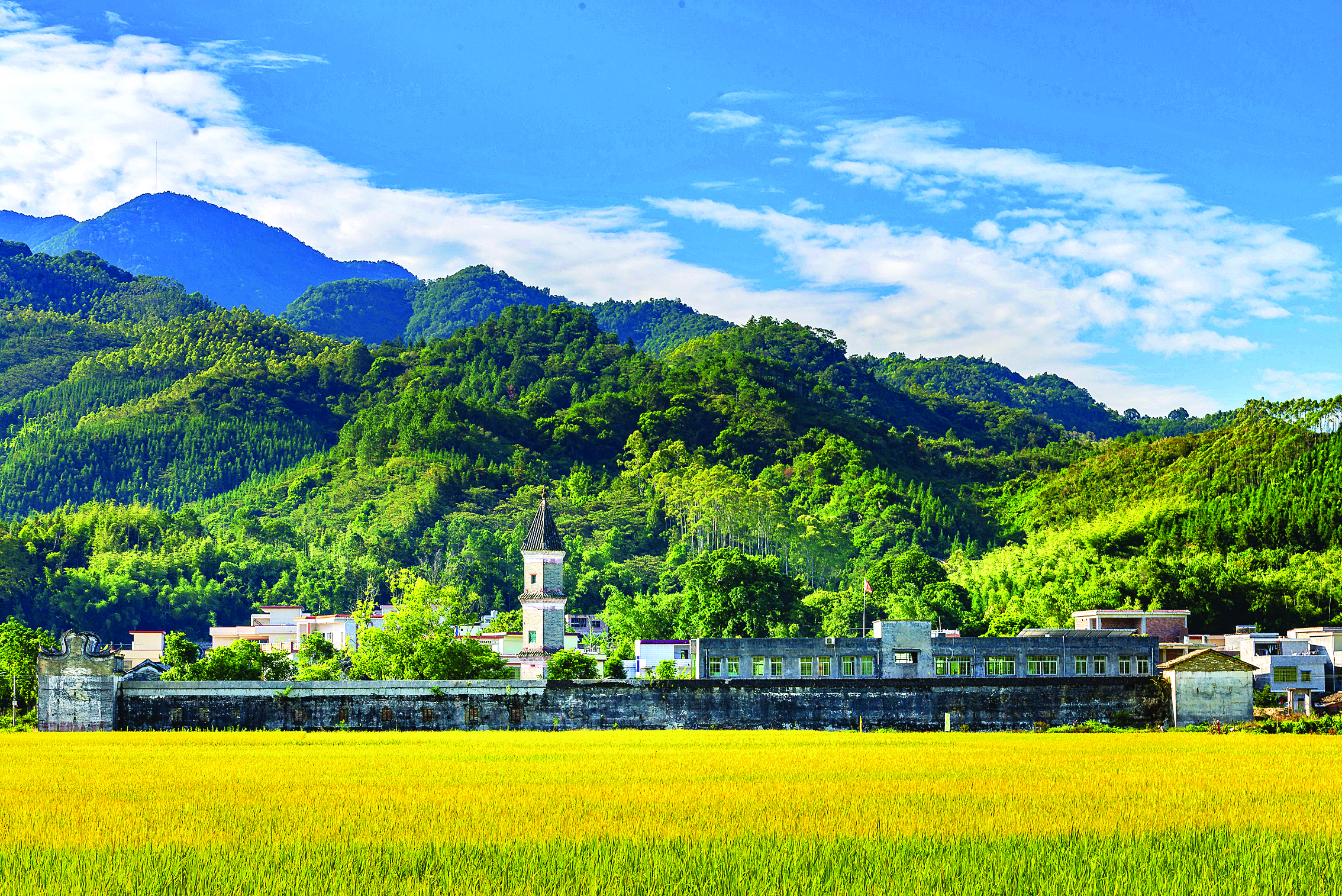     龙门县龙华镇水坑古村环境优美。市生态环境局龙门分局供图