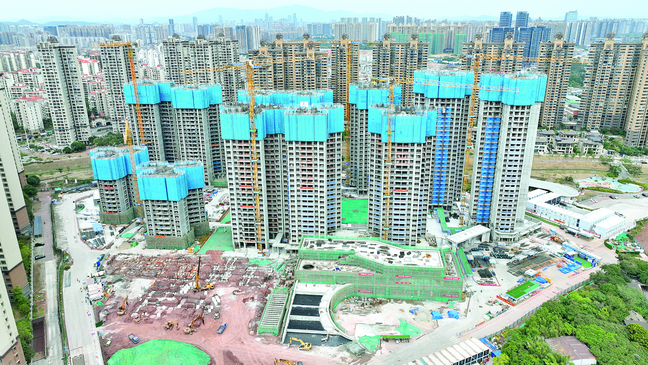     金山湖城中村改造项目加快推进。