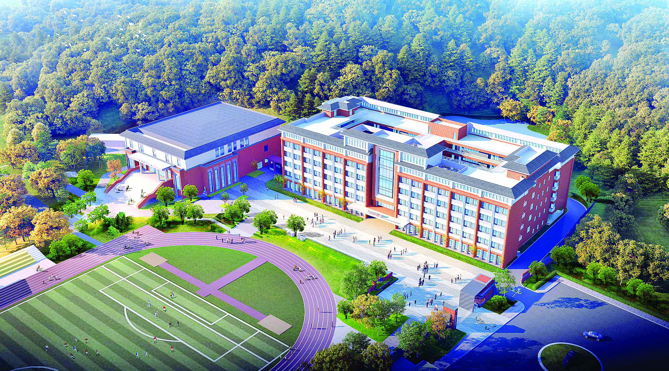     博罗中学综合实验楼效果图。