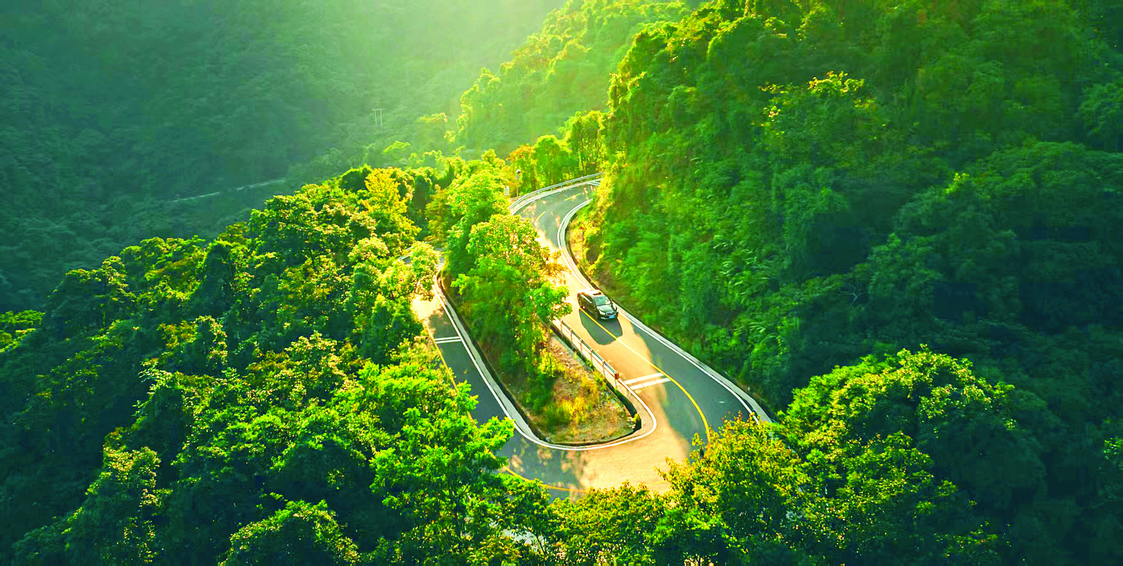     环南昆山—罗浮山县镇村高质量发展引领区218最美旅游公路博罗段。惠州日报记者朱丽婷 通讯员博罗宣 摄