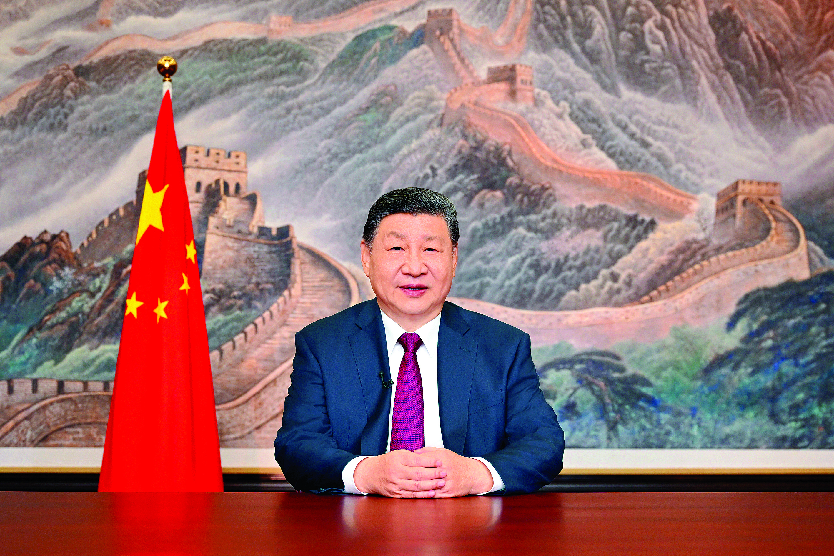     新年前夕，国家主席习近平通过中央广播电视总台和互联网，发表二〇二六年新年贺词。新华社发