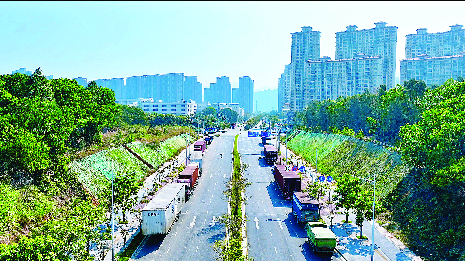    光明路（龙盛五路以北至深圳区界段）已通车。