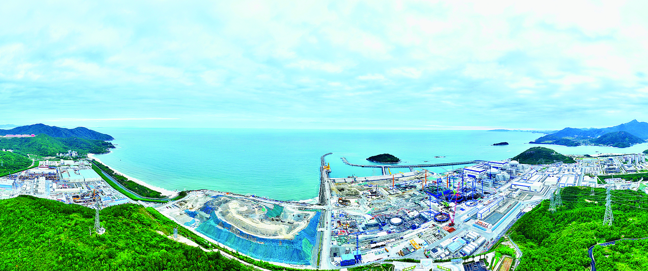     太平岭核电厂航拍图。惠州日报记者谢宝树 通讯员赖远志 摄