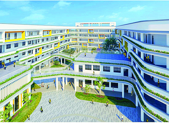     黄埠沙埔小学新建项目效果图。本组图片（除署名外）由惠东县人民政府办公室提供