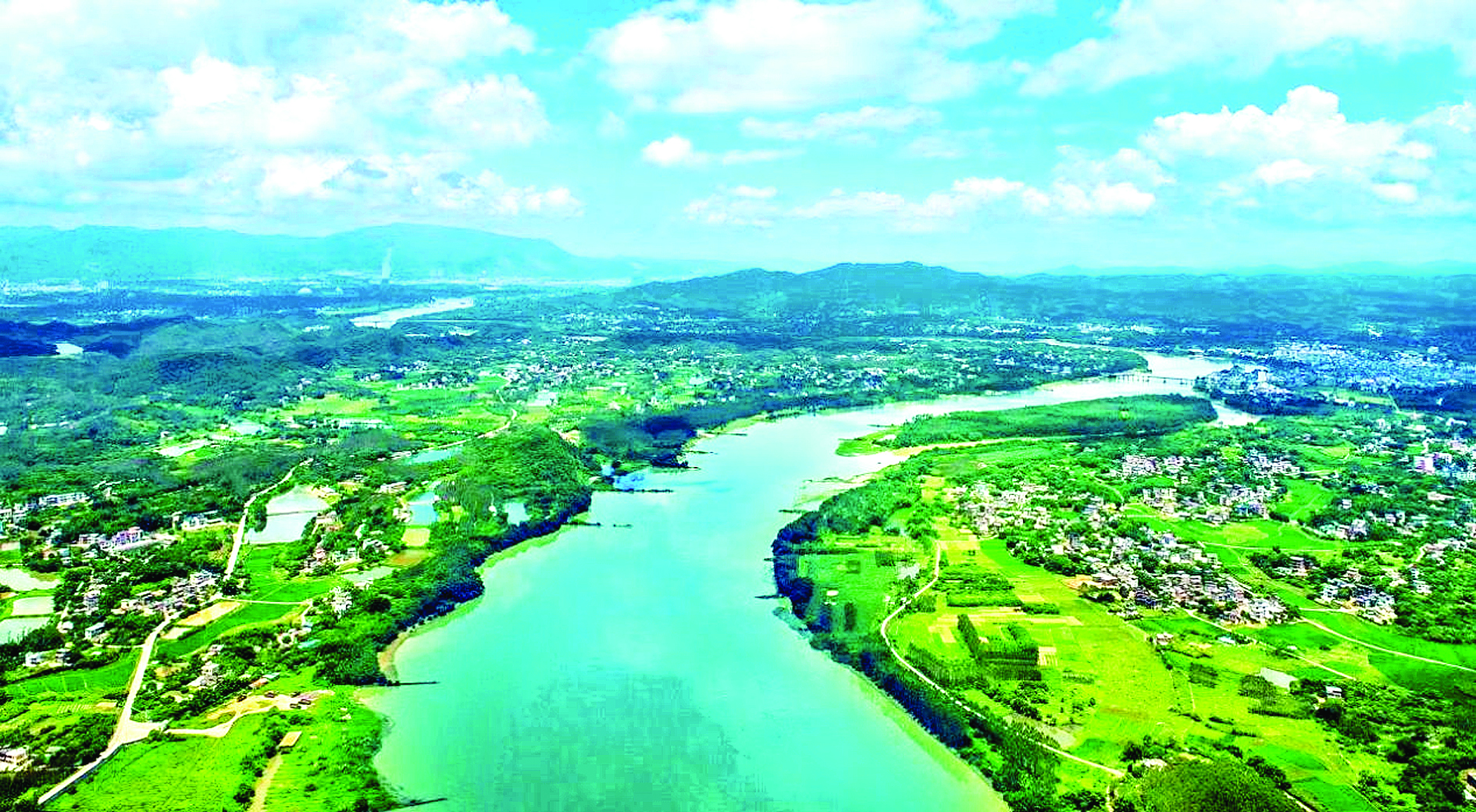     东江流域观音阁段。观音阁镇供图