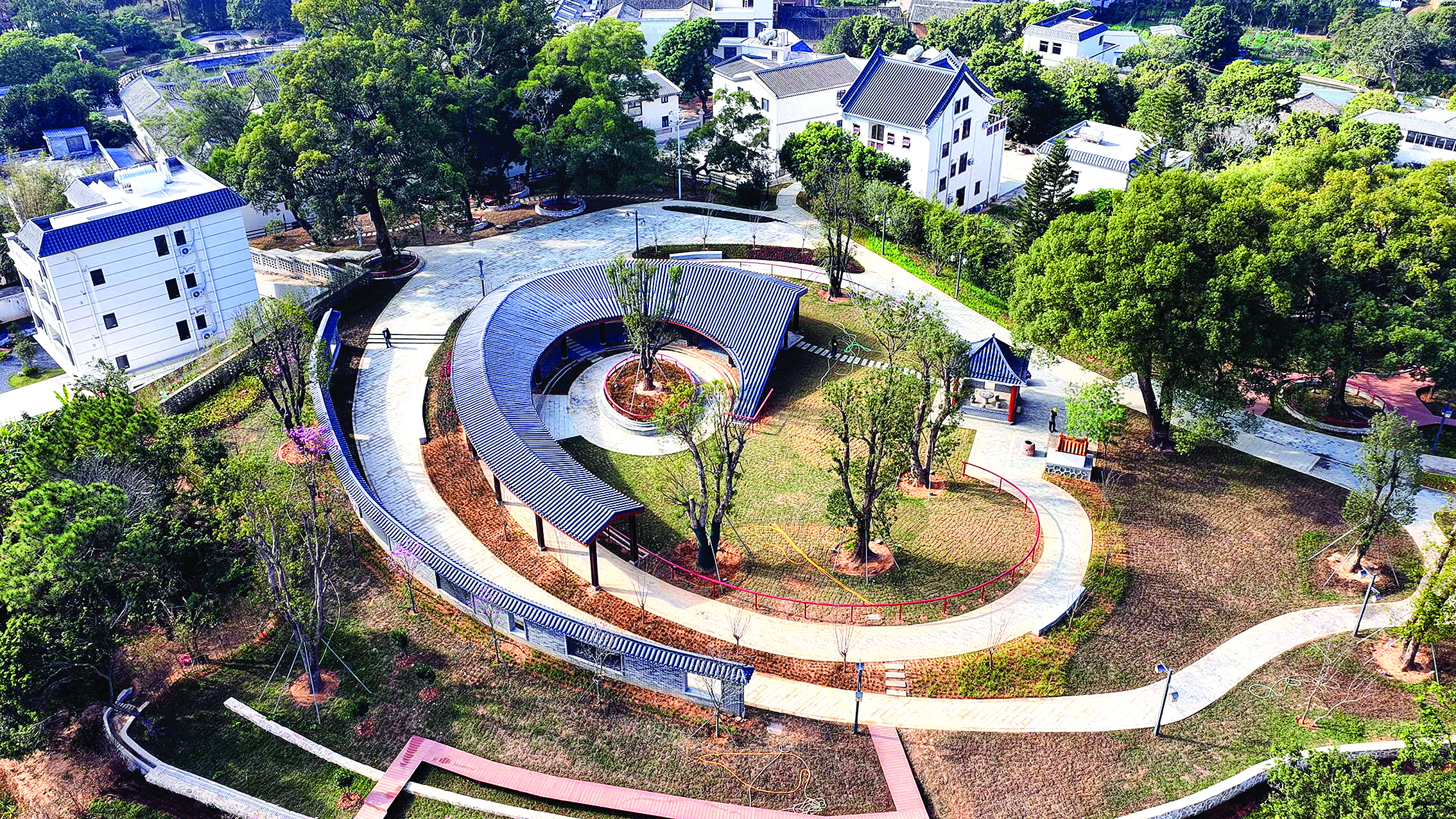     秋长周田古树公园。惠州日报记者许文昌 摄