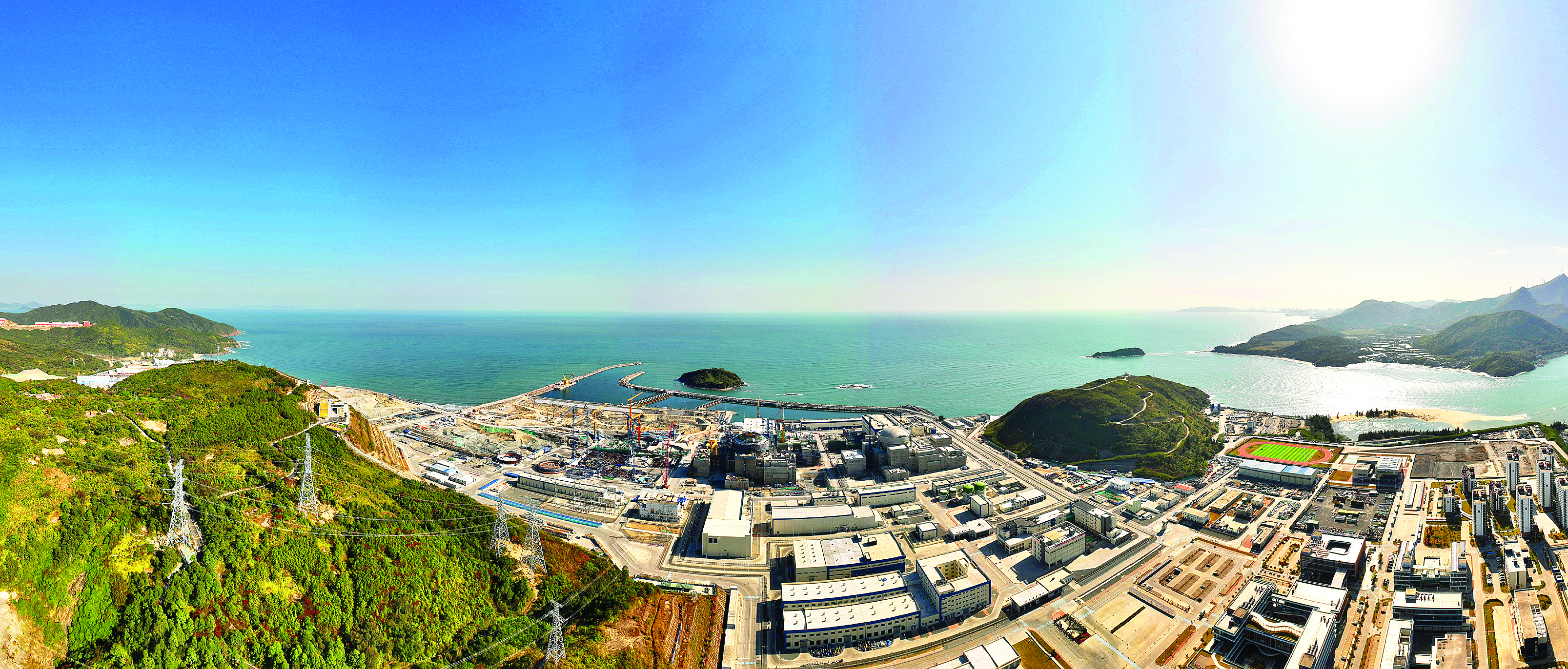     中广核广东惠州太平岭核电厂建设项目工程。惠州日报记者钟畅新 摄