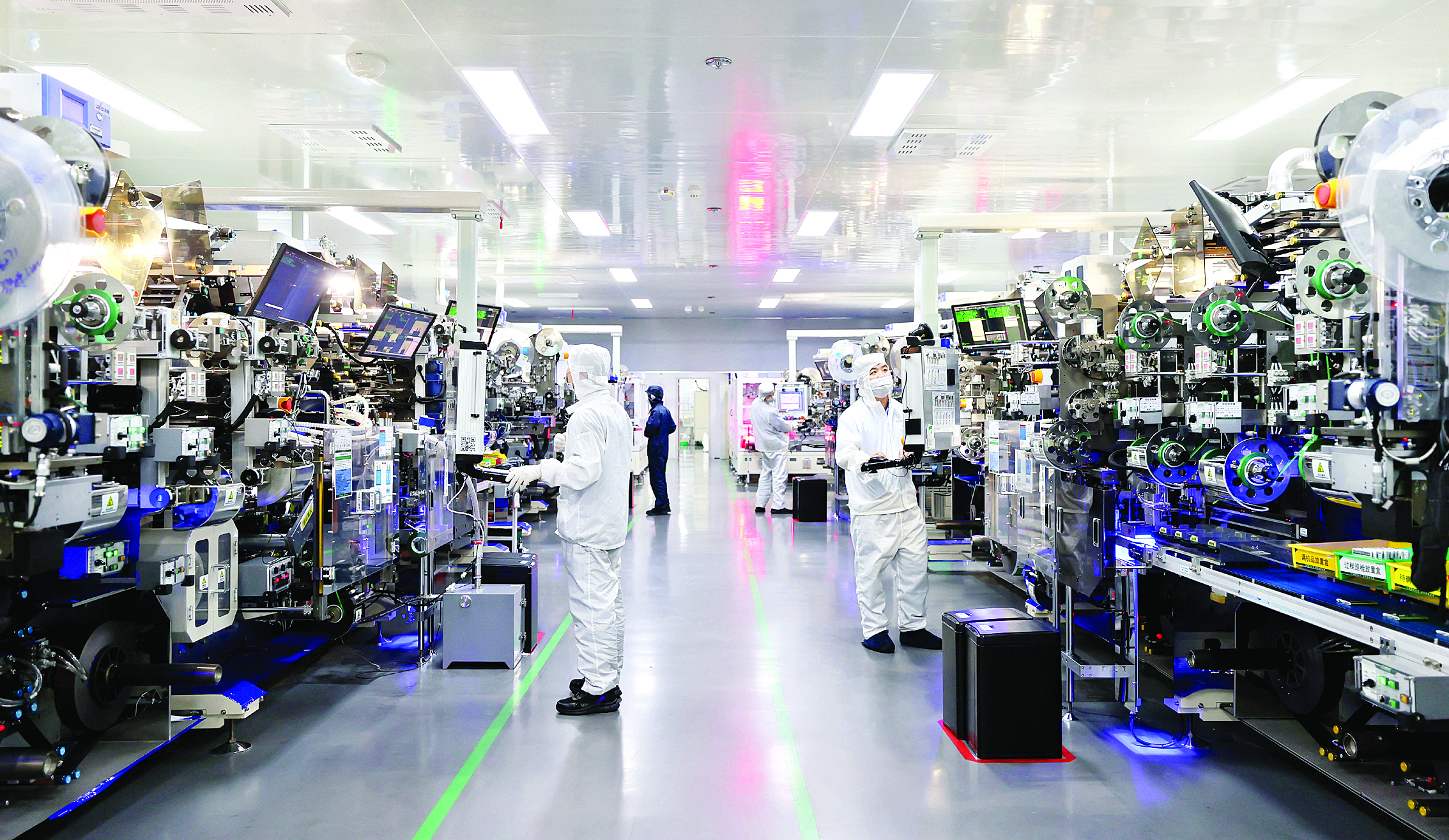     惠州赣锋锂电科技有限公司生产车间。