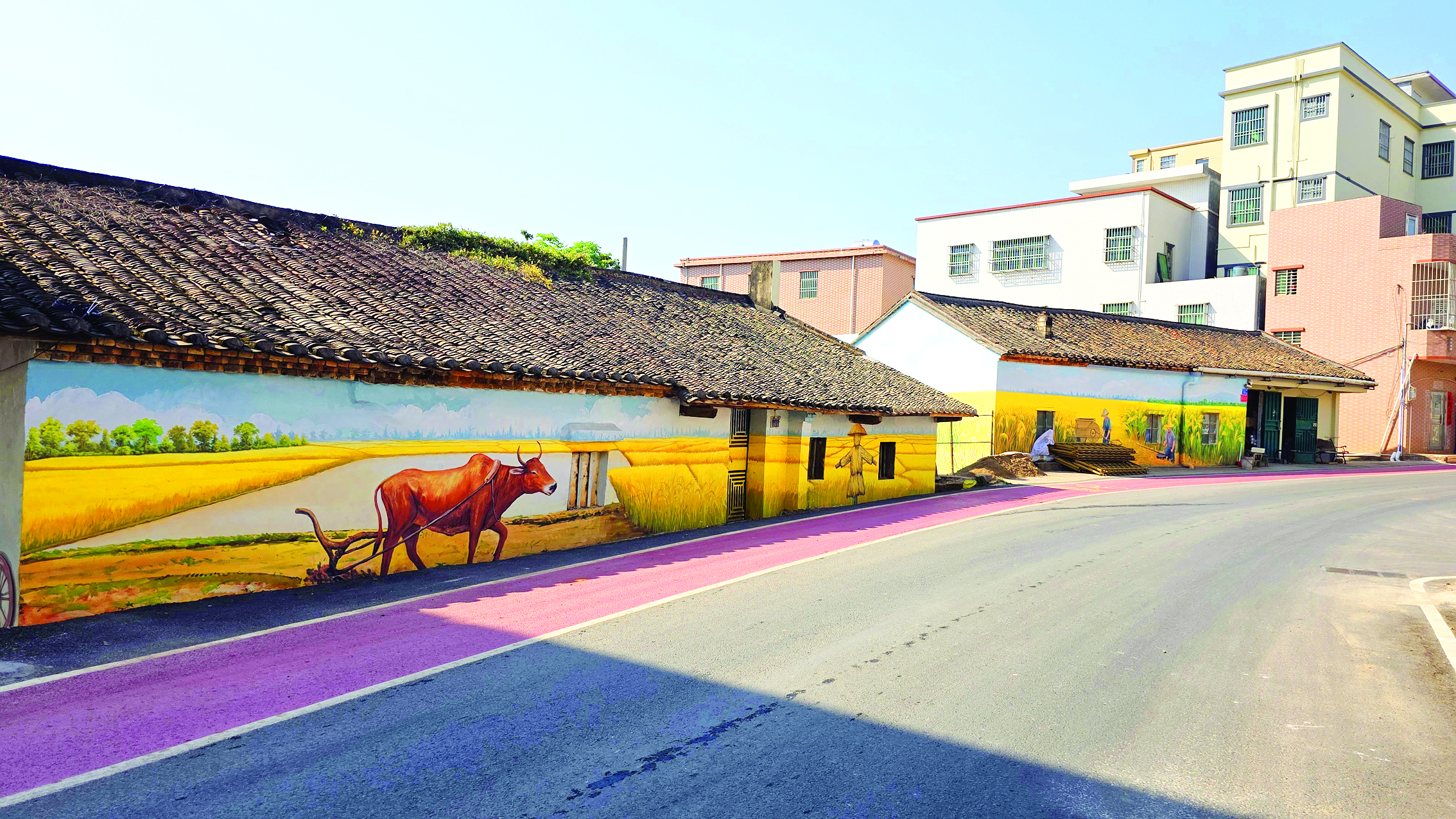     象岭村党员群众同心发力，改造庭院、清理房前屋后垃圾，沿线环境焕然一新。惠州日报记者李芳娟 摄