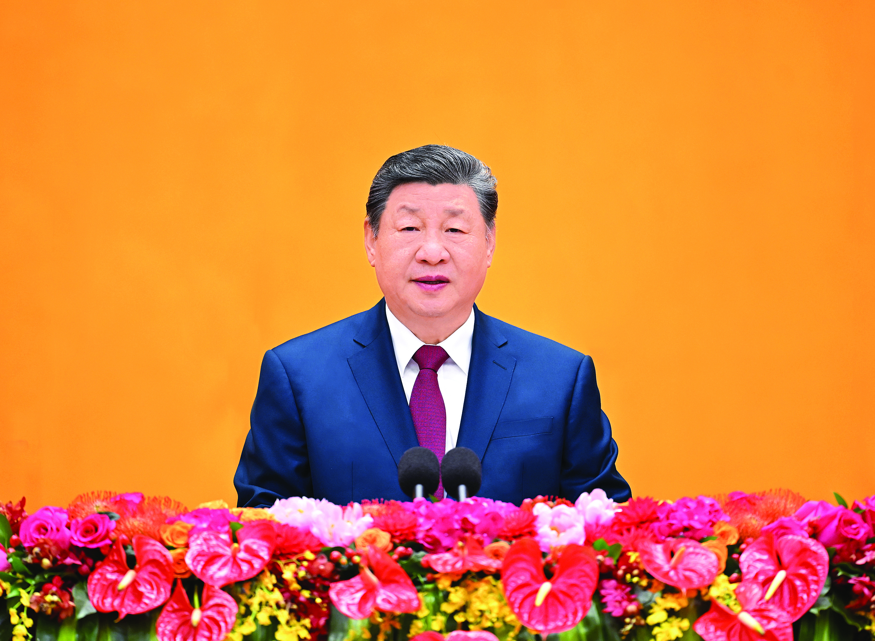     2月14日，中共中央、国务院在北京人民大会堂举行2026年春节团拜会。中共中央总书记、国家主席、中央军委主席习近平发表讲话。新华社发