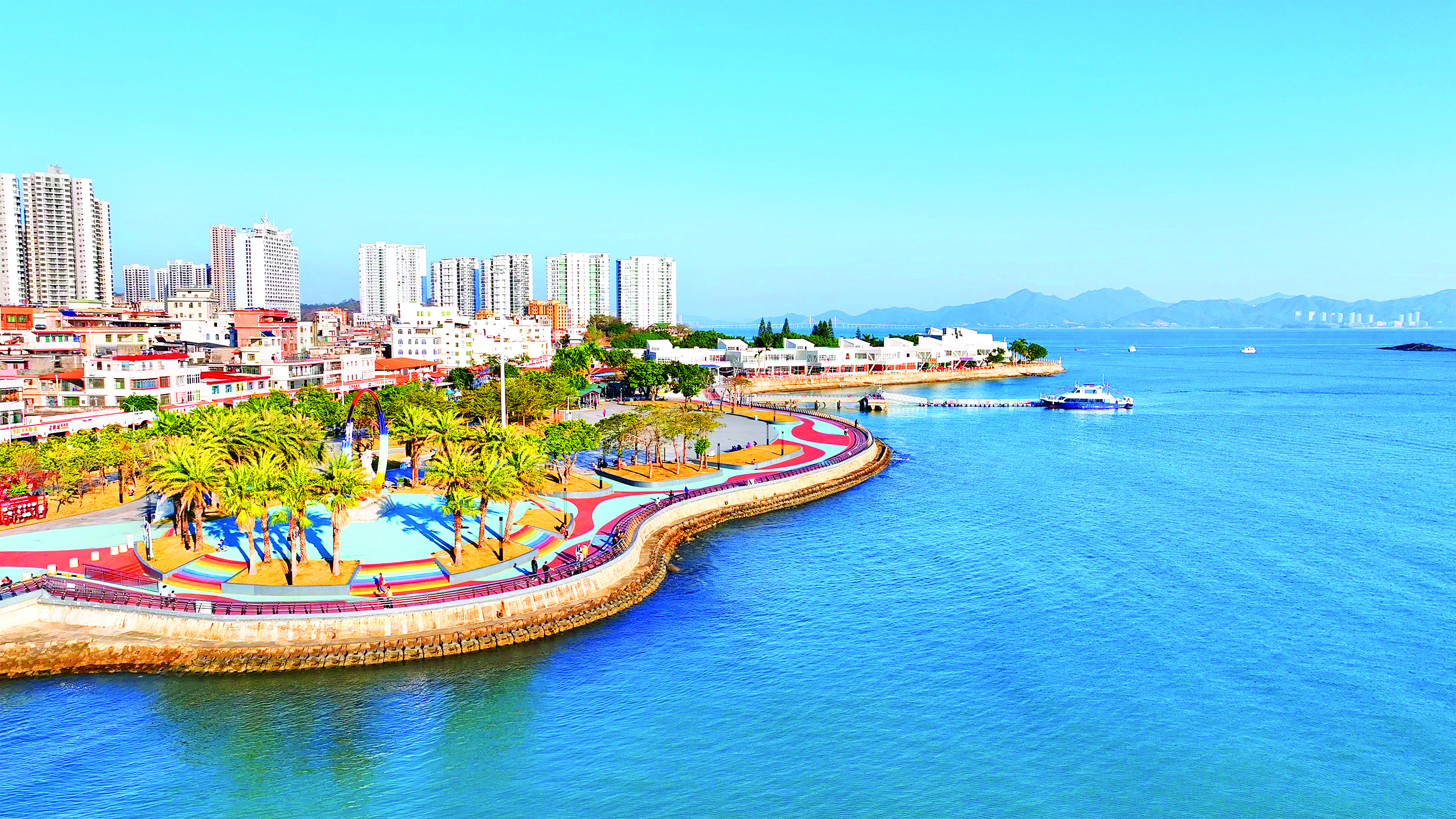     大亚湾霞涌街道海韵广场。惠州日报记者陈宝杰 摄