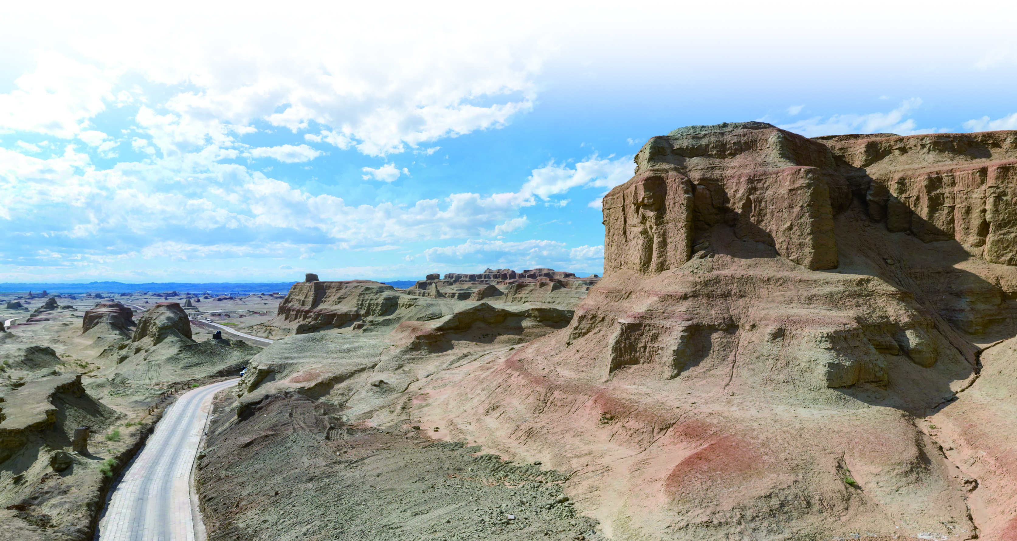     奇特的雅丹地貌。