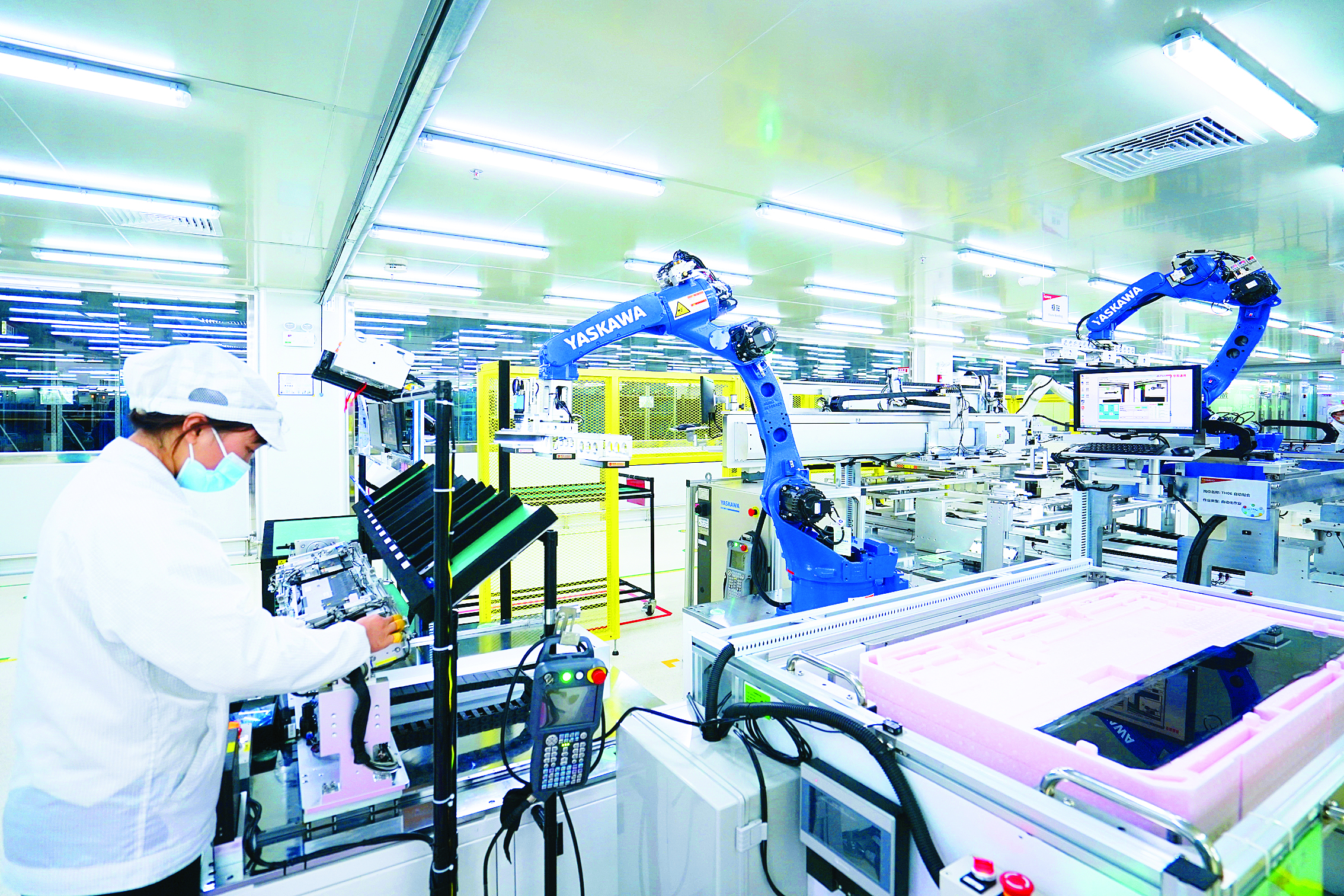 <p>    华阳通用生产车间。本版图片 惠州东江图片社提供</p>