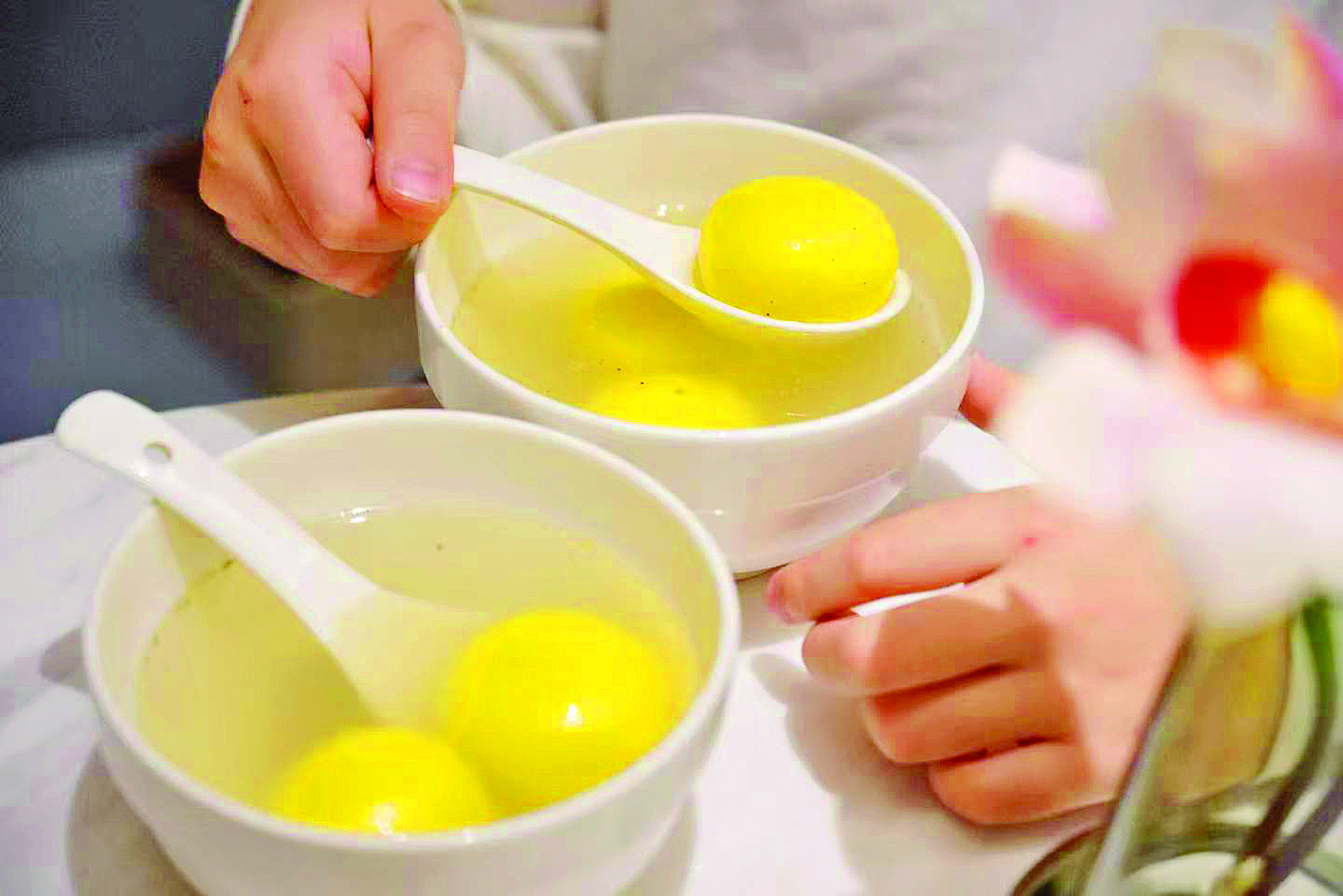     健康食用汤圆需讲究方式方法。   本组图片 惠州日报记者周楠