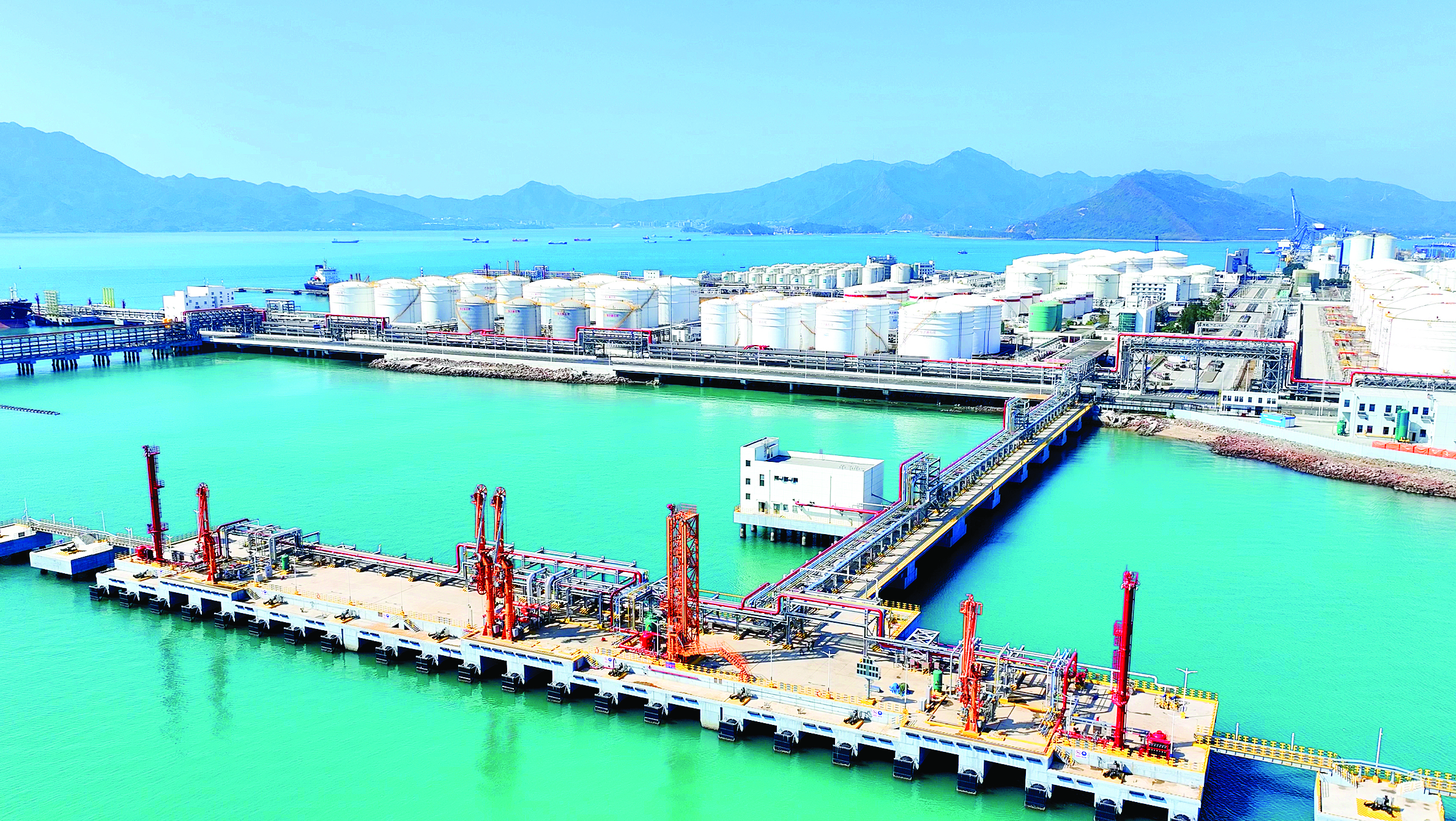     惠州港5万吨液化烃码头。惠州日报记者曾静妍 摄