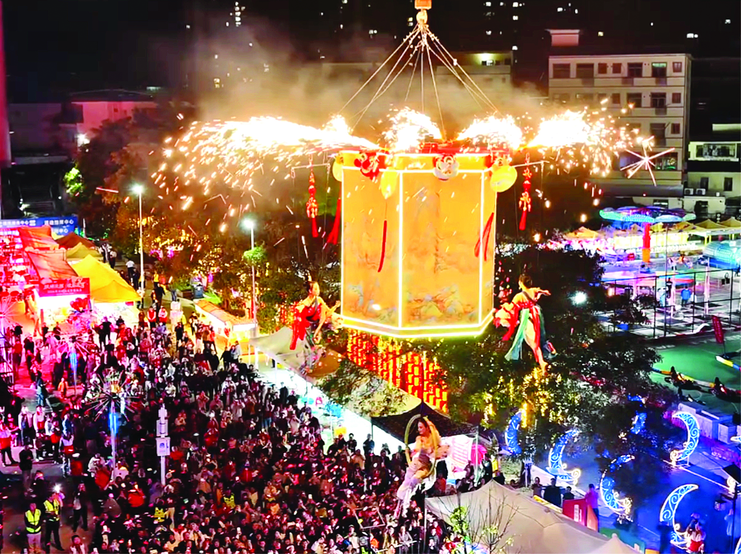     仙女散花唯美浪漫。 惠州日报记者彭红霞 摄