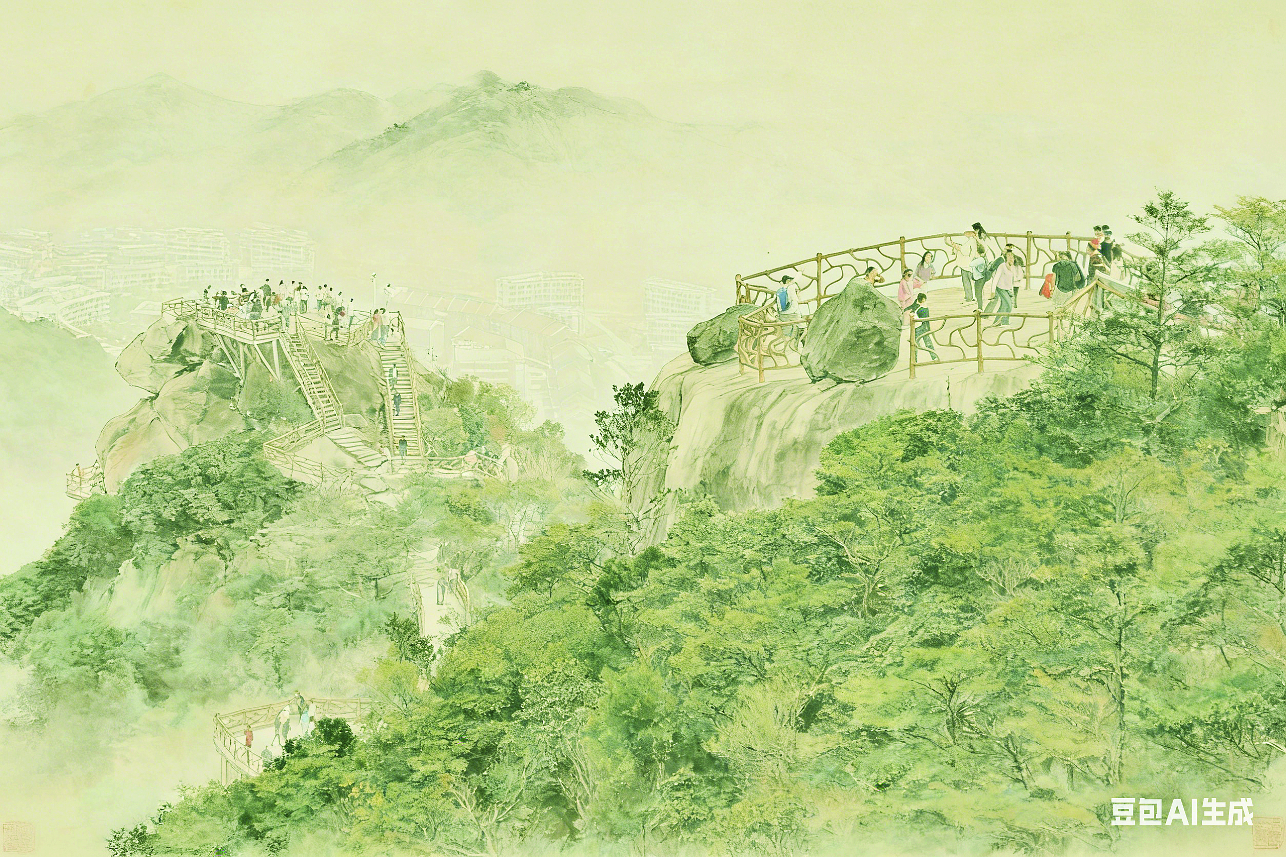 <p>    春天，罗浮山登山沿线可见杜鹃、吊钟花、桃花等花卉次第开放，形成“步步有景、季季有花”的景观特色。</p>