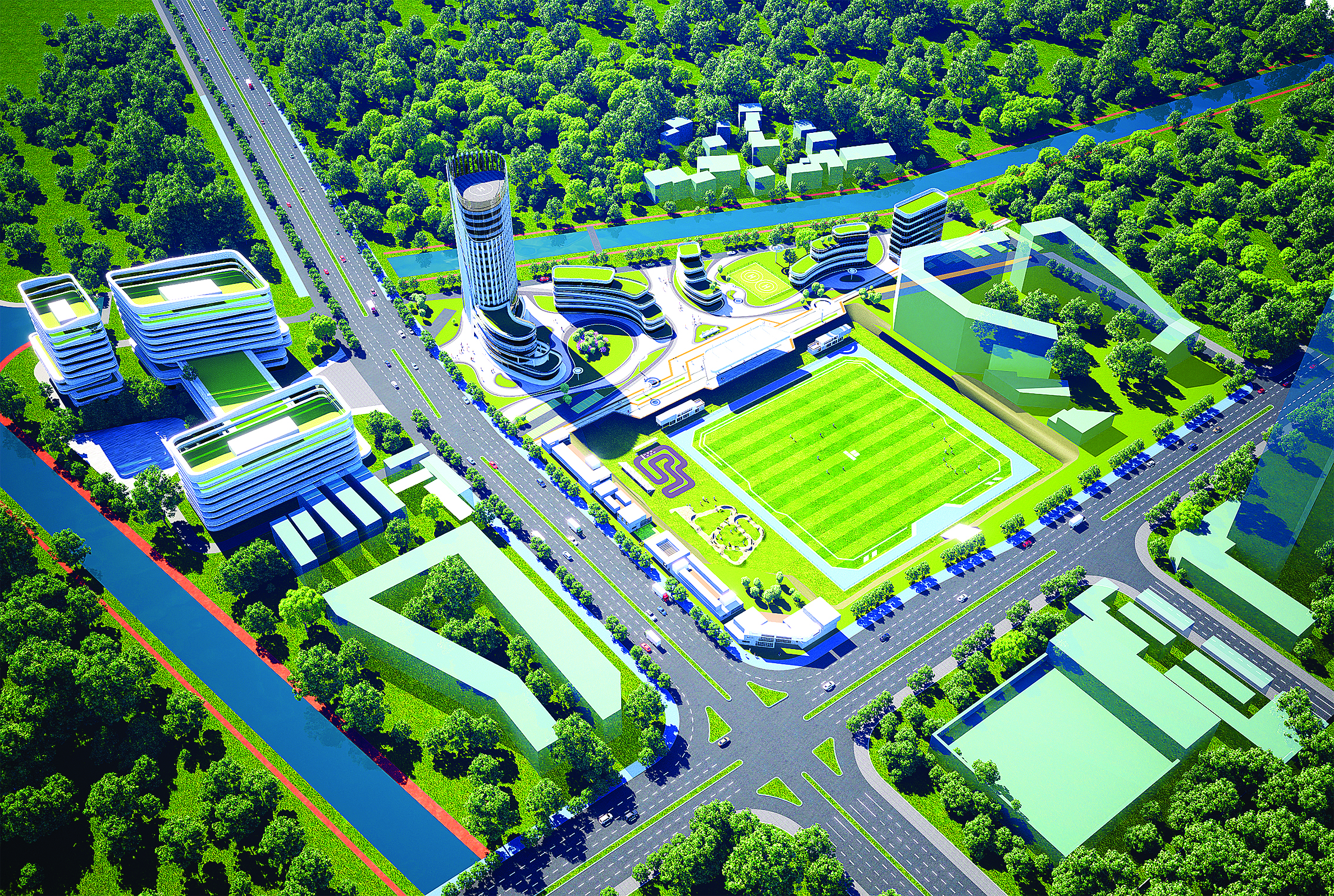     广东（仲恺）人工智能产业园低空经济项目初步规划图。