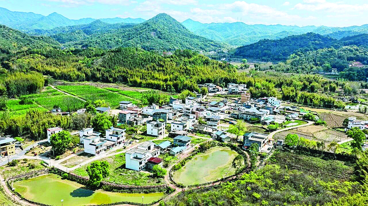     蓝田瑶族乡红星村马池塘村民小组开展绿美生态建设后，人居环境提升了。惠州日报记者黄宇翔 通讯员龙融心 摄