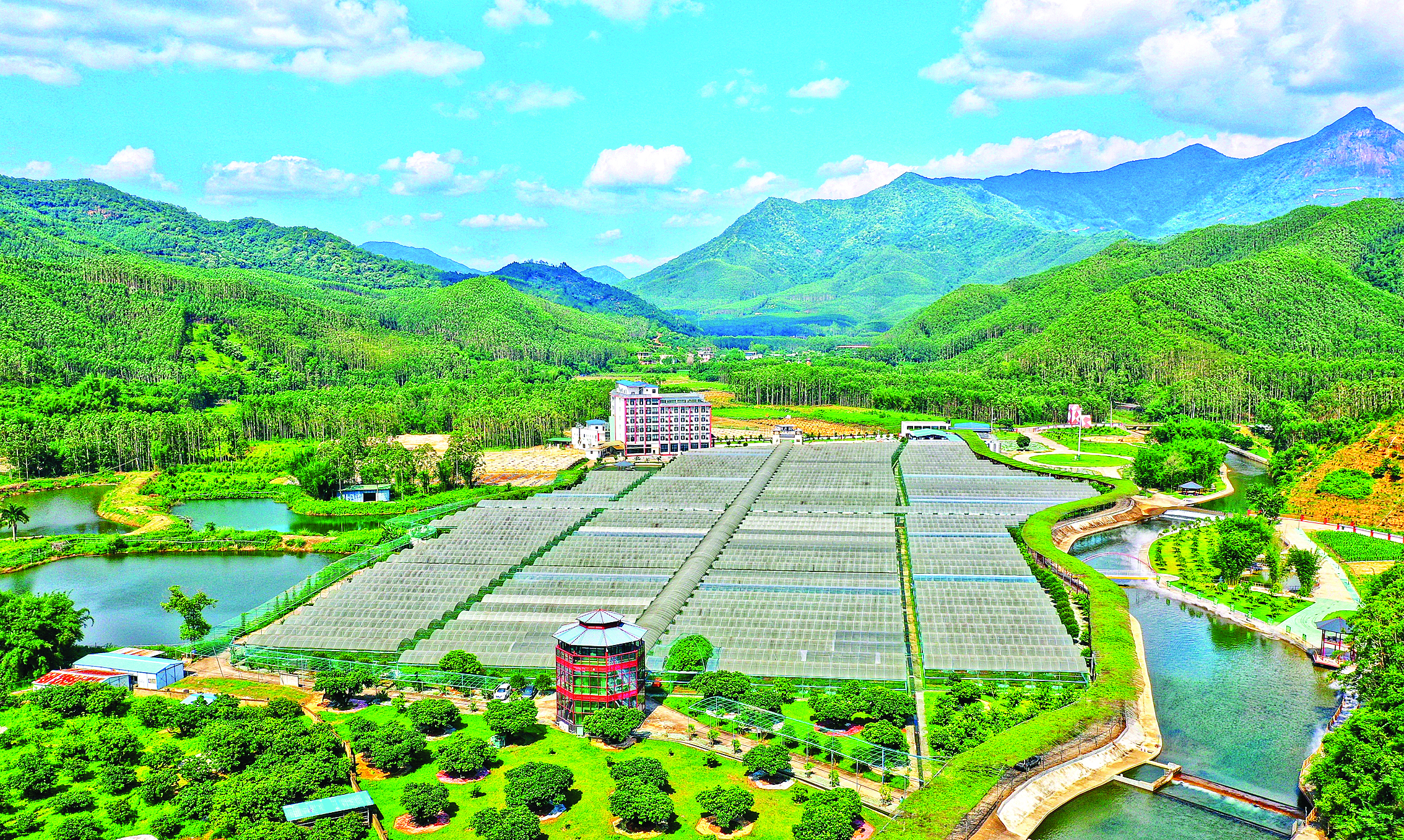     惠东县梁化镇七星墩村云涧葡谷生态园打造美丽乡村综合体示范基地。惠州东江图片社供图