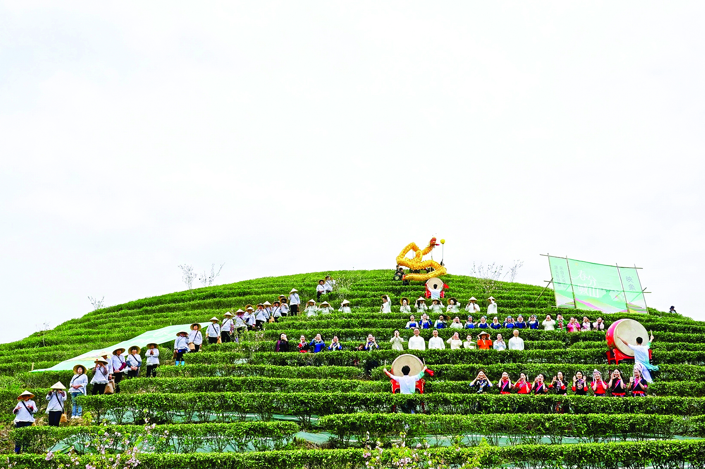    “春分喊山”开采活动在九龙峰旅游区南山生态谷举行。