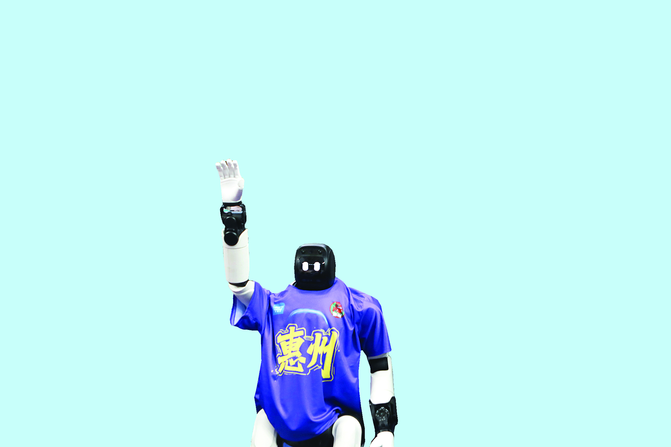 <p>    惠州机器人“观众”。</p>