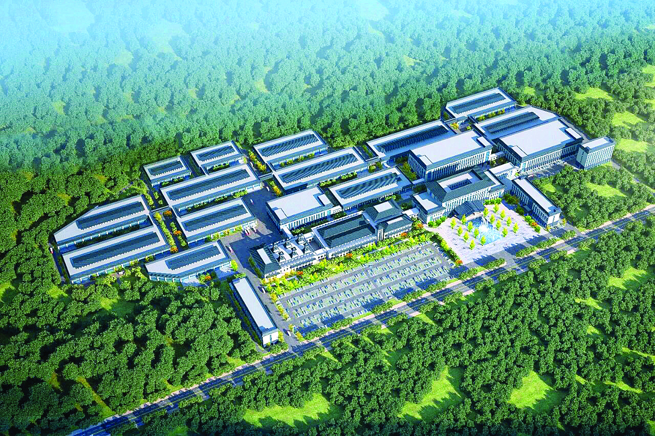     广东大芹威士忌蒸馏厂项目鸟瞰图。    惠州日报记者黄宇翔 翻拍