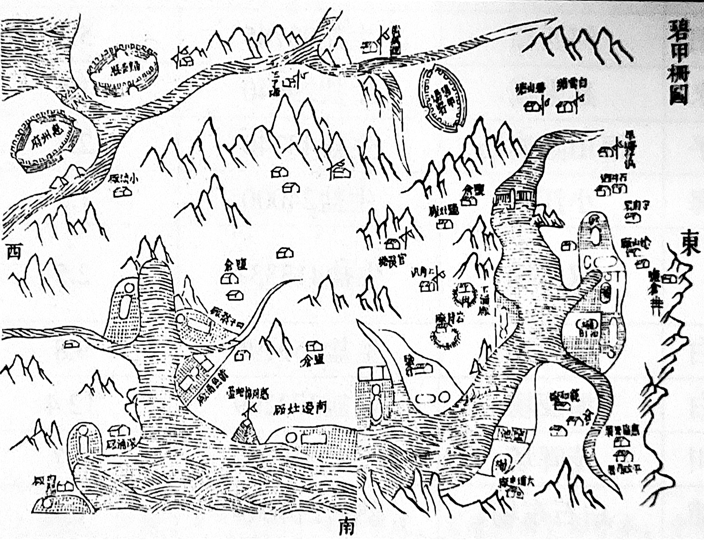 <p>    清道光《两广盐法志》之碧甲栅图。侯县军 翻拍</p>