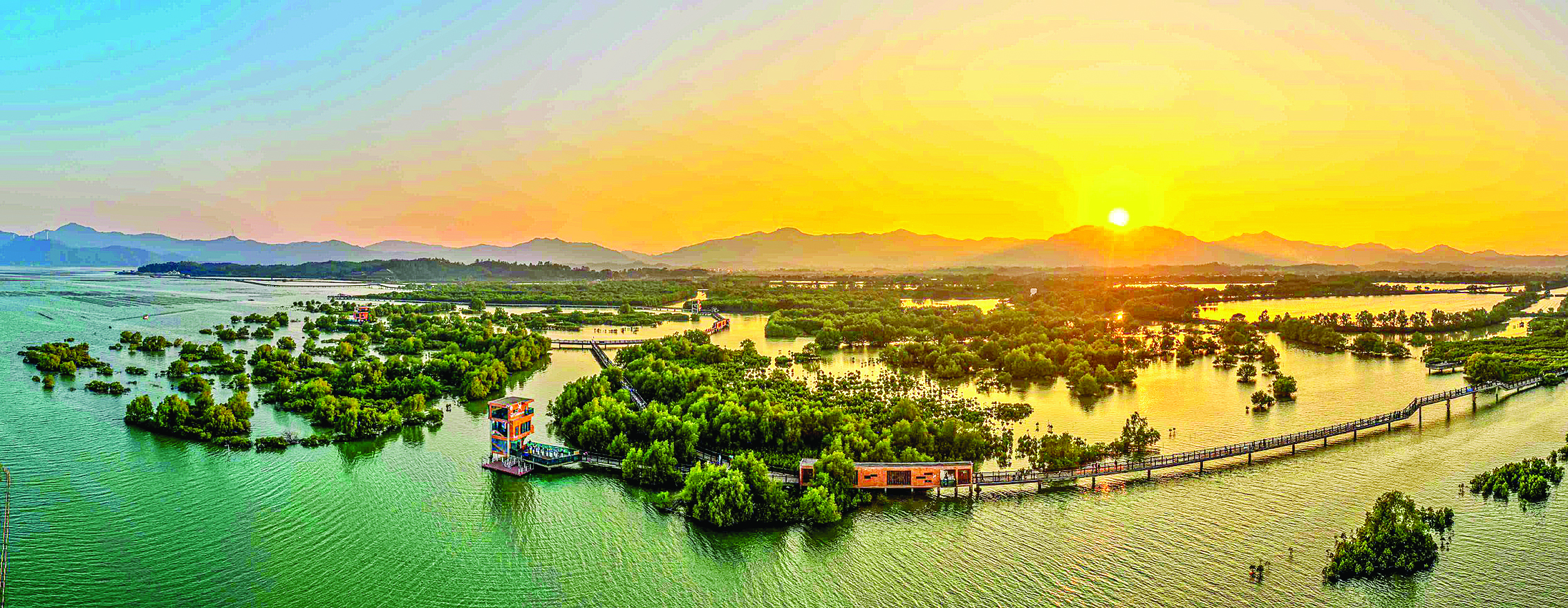     好招楼湿地公园一期已经建成开放。
